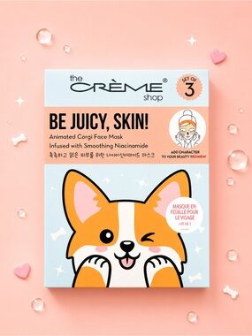 🫧 2/35$ K-Beauty • NWT Korean Skincare Corgi Sheet Masks Set of 3 Sheets